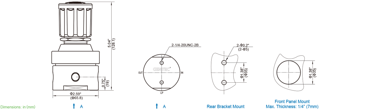GENTEC R15 Series Medium Flow Regulator
